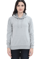 Unisex Hooded SweatShirt Grey Melange